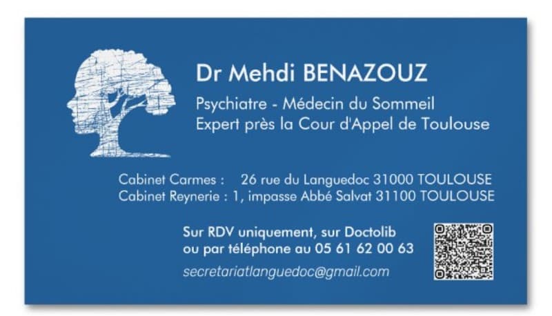 Photo de Dr Mehdi BENAZOUZ, Psychiatre, Médecin du Sommeil